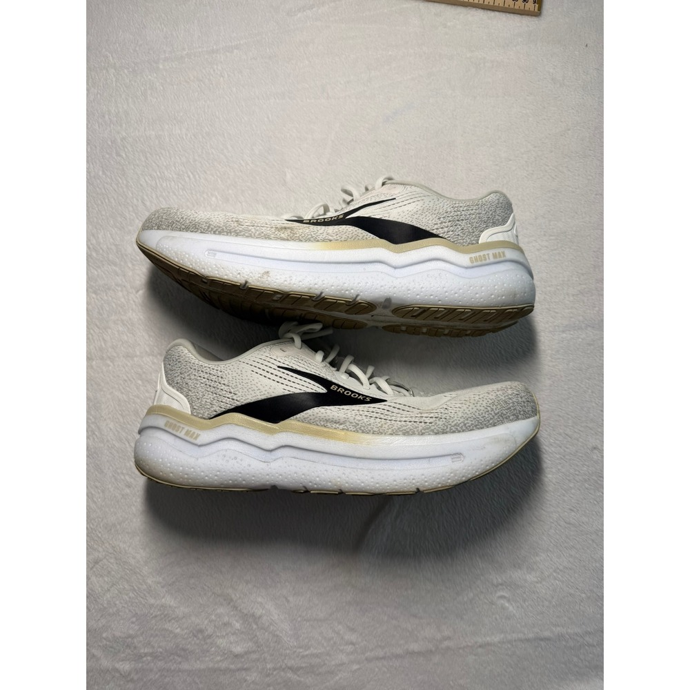 Brooks Ghost Max Mens Running Shoes Oyster Black Gold 1104311D125 Size 14